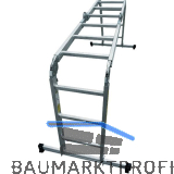 JUST Alu-Vielzweck Industrieleiter Type 75 Sprossen=4x3 L�nge=1,87/3,64 m