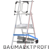 HYMER Alu ProTect Plattformleiter Type 8483 Sprossen=3 H�he 1,85 m