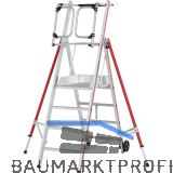 HYMER Alu ProTect Plattformleiter Type 8483 Sprossen=4 H�he 2,10 m