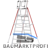 HYMER Alu ProTect Plattformleiter Type 8483 Sprossen=8 H�he 3,10 m