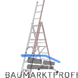 HYMER Alu-Allzweckleiter 3-teilig Type 6047 Sprossen= 3 x 7