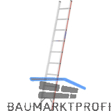 HYMER Alu-Anlegeleiter Type 6011 Sprossen=9 L�nge=2,72 m