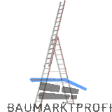 HYMER Alu-Allzweckleiter 3-teilig Type 4047 Sprossen=3 x 14