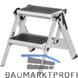 HYMER Alu-Sicherheitstreppe ohne B�gel Type 6060 Stufen=2 H�he=0,45 m
