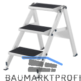 HYMER Alu-Sicherheitstreppe ohne B�gel Type 6060 Stufen=3 H�he=0,70 m