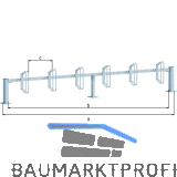 Fahrradst�nder Hagen 6 Einstellpl�tze Bodenbefestigung Aufschrauben