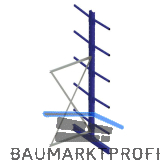 META Kragarm-Anbauregal doppelseitig H�he 3000 mm Tiefe 400 mm Last 220/1500 kg