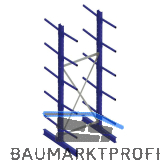 META Kragarm-Grundregal doppelseitig H�he 3000 mm Tiefe 500 mm Last 175/1200 kg