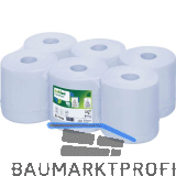 Papierhandtuch-Rolle blau 200 mm 2-lagig Packungsinhalt 6 Rollen
