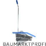 MASTA Metall-Kehrschaufel mit langem Stiel