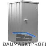 BIOHORT Terrassenschrank Julia L silber
