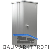BIOHORT Terrassenschrank Julia L High silber
