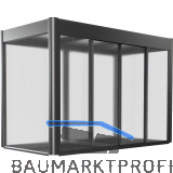 BIOHORT Gew�chshausaufsatz Florentina 2 x 1 dunkelgrau