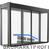 BIOHORT Gew�chshausaufsatz Florentina 2 x 0,5 dunkelgrau