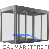 BIOHORT Gew�chshausaufsatz Florentina Maxi 2 x 1 quarzgrau