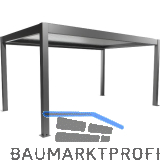 BIOHORT Pergola Gr. 5 x 3 quarzgrau/silber