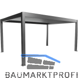 BIOHORT Pergola Gr. 5 x 3,5 quarzgrau