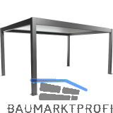BIOHORT Pergola Gr. 5 x 3,5 quarzgrau/silber