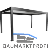 BIOHORT Pergola Gr. 5,5 x 3 dunkelgrau/silber