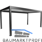 BIOHORT Pergola Gr. 5,5 x 3 dunkelgrau/wei�