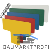 FATH Bodenmarkierung T-Form rot 50mm