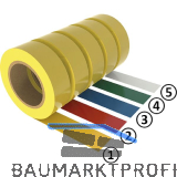 FATH Bodenmarkierungsband gelb 75mm x 50m