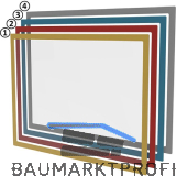 FATH Dokumentenfenster magnetisch DIN A3 blau 450 x 327mm