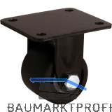 D�RNER + HELMER Bockrolle Kunststoff Schwarz 75 mm 600 kg