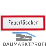 Hinweisschild Feuerl�scher Schriftzug 297 x 105 mm