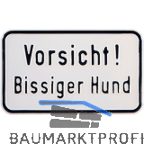 Hinweisschild Vorsicht! Bissiger Hund 200 x 120 mm