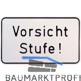 Hinweisschild Vorsicht Stufe! 250 x 150 mm