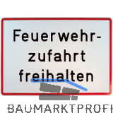 Hinweisschild Feuerwehrzufahrt 500 x 350 mm