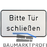 Hinweisschild Bitte T�r schlie�en 250 x 150 mm