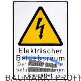Warnschild Elektrischer Betriebsraum 210 x 297 mm
