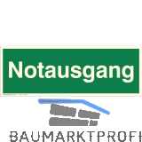 Fluchtwegschild Notausgang Schriftzug 300 x 105 mm