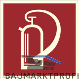 Hinweisschild Feuerl�scher Symbol 200 x 200 mm