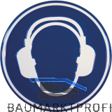 Gebotsschild Geh�rschutz rund 200 mm