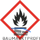 Gefahrensymbol Aufkleber Flamme - 15 St�ck