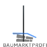 H+S Oktavia UNI S�ulenschaft Alu/grau L�nge 1,9 m f. Zaunh�he 1,43/1,52 m