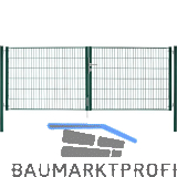 H+S Uni Tor f�r Zaunh�he 1,6 m gr�n