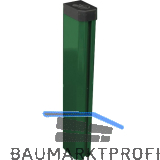 H+S Oktavia ULI S�ulenschaft Alu/gr�n L�nge 2,1 m f�r Zaunh�he 1,63 m