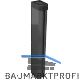 H+S Oktavia ULI S�ulenschaft Alu/grau L�nge 2,1 m f�r Zaunh�he 1,63 m