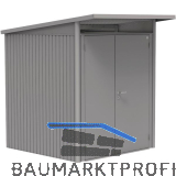 BIOHORT Ger�tehaus AvantGarde A1 quarzgrau-metallic Doppelt�r