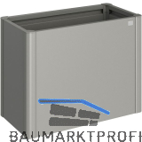 BIOHORT HochBeet 1 x 0,5 quarzgrau-metallic