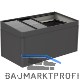 BIOHORT Fr�hbeetaufsatz HochBeet 2 x 1 dunkelgrau-metallic