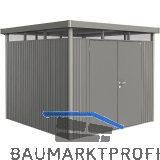 BIOHORT Ger�tehaus HighLine H4 quarzgrau-metallic Doppelt�r