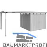 BIOHORT Seitendach HighLine H4 silber-metallic