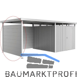 BIOHORT Seitendach-Seitenwand HighLine H4 silber-metallic