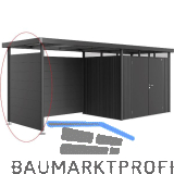 BIOHORT Seitendach-Seitenwand HighLine H2 dunkelgrau-metallic