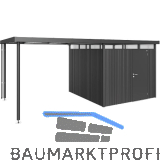 BIOHORT Seitendach HighLine H4 dunkelgrau-metallic